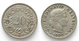 CH 20 Rappen 1927 vz