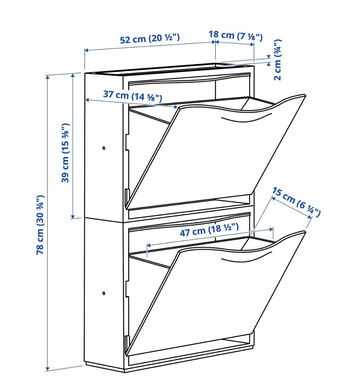 Ikea Armadi: 5x Ikea Trones Schuhschrank Schwarz – Usato da Basel venduto da tin_95xx 3