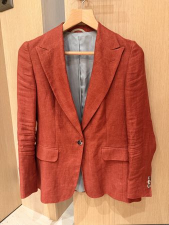 Blazer 100 Prozent Leinen rot guter Zustand