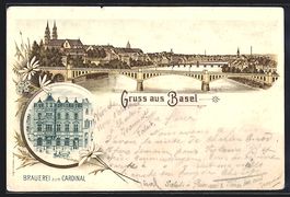 Litho Basel, Hotel Schweizerhof von E. G