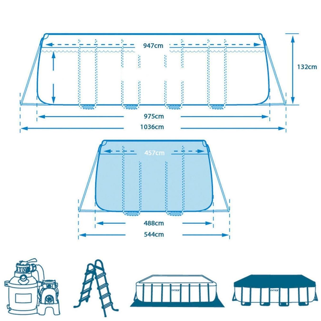 Piscine: Intex Ultra XTR Pool Aufstellpool – Nuovo e nell'imballaggio originale da Bottighofen venduto da zaap 7