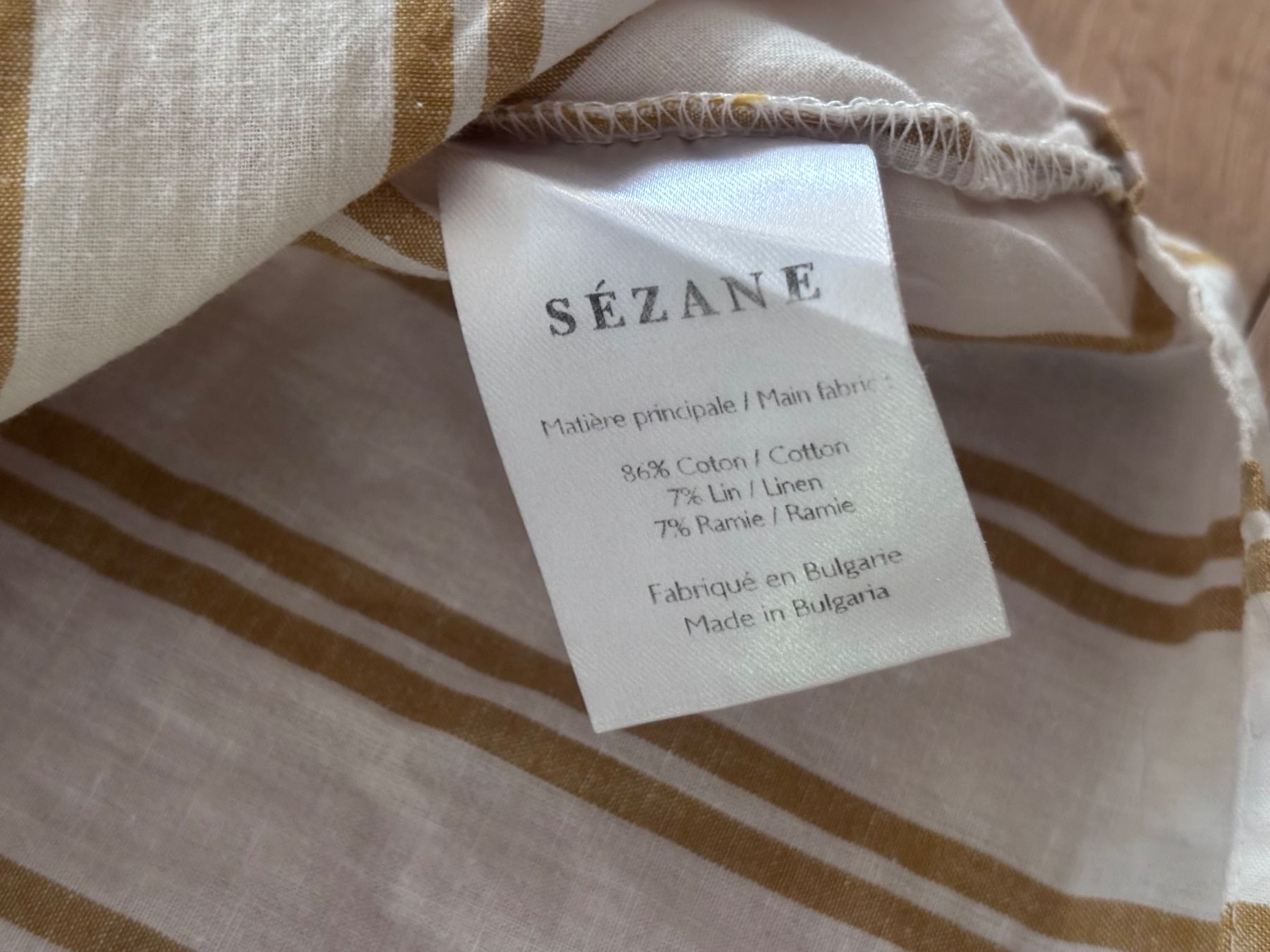 Sezane Camicette: Sezane Bluse aua Leinen und Baumwolle – Usato da Winznau venduto da Lauralavera1 4