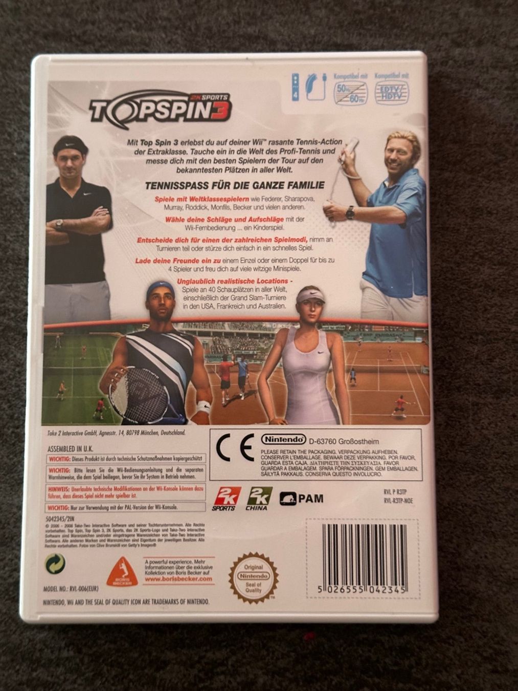 Giochi: Wii - Top Spin 3 - Top – Usato da Geuensee venduto da dmi_hdp9 1