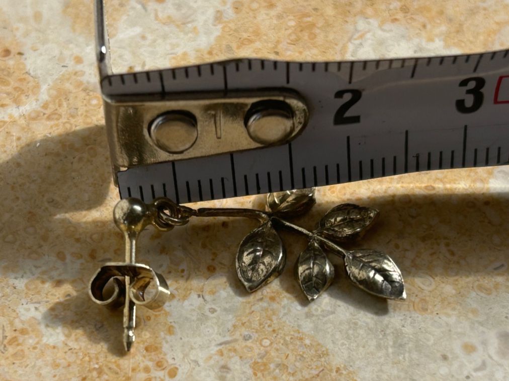 Orecchini pendenti & Orecchini a lobo: Ohrringe ZWEIG/BLATT Silber, GOLDEN – Usato da Laufen venduto da belleskulptur 7