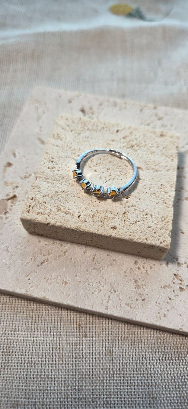 Anelli: NEW - S925 Citrine Ring (Adjustable) – Nuovo (secondo la descrizione) da Zürich venduto da cin_wcf6 1