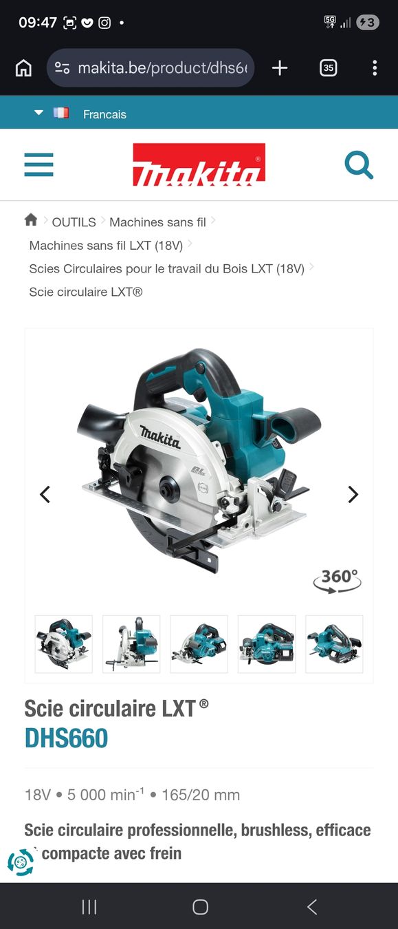 Makita Tutte le macchine: Machien makita occasion – Usato da Vugelles-La Mothe venduto da koz_q5v9 3