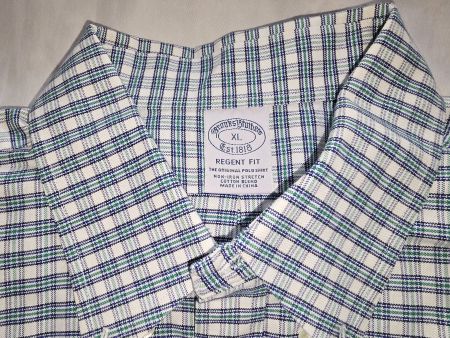 Chemise XL, Brooks Brothers 1818, regent fit, à carreaux