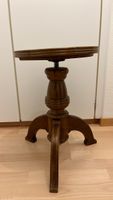 Antiker, verstellbarer Hocker aus Holz, Vintage