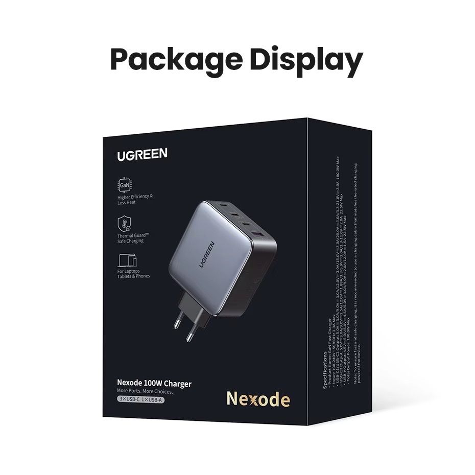 Ugreen Caricabatterie: Chargeur rapide UGREEN 100 W – Usato da Morges venduto da con_jw6n 7