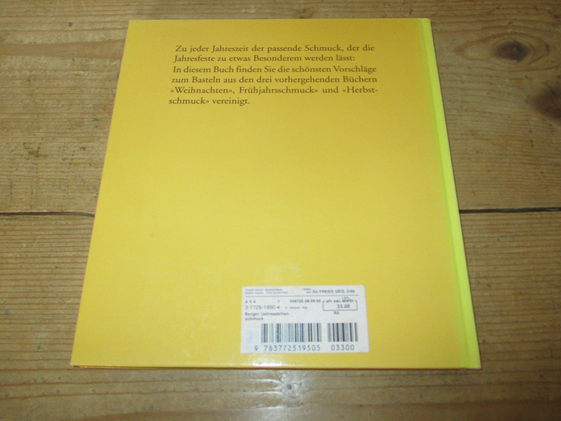 Livres: Jahreszeitenschmuck – Neuf (Voir description) à Flims - Dorf par Stagediver 2