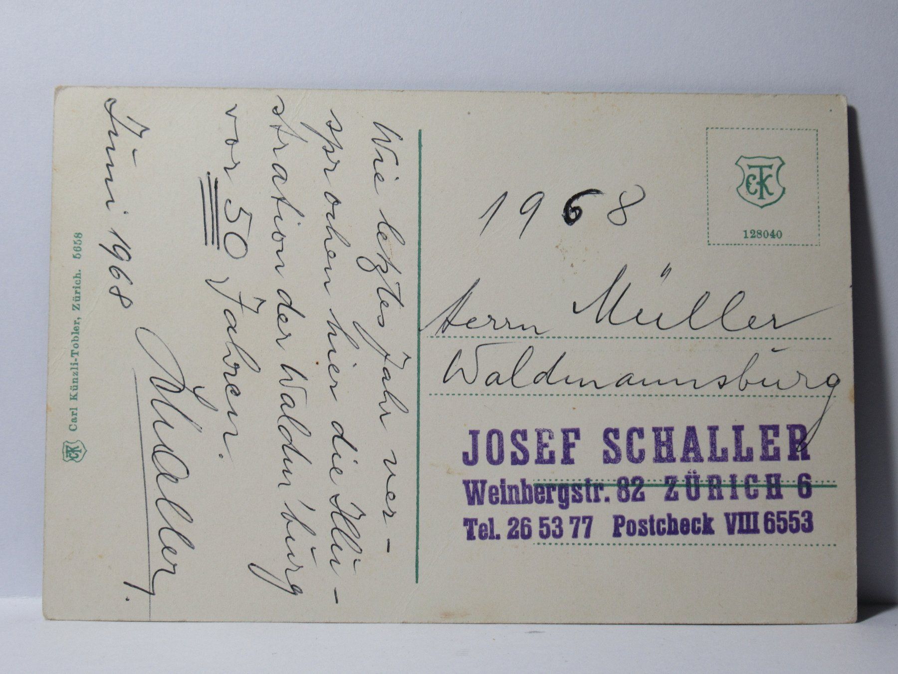 Cartes postales: Aussicht v. Dübelstein gegen Greifensee , Wirtschaft 1968 – D'occasion à Grenchen par Bluemchen1900 2