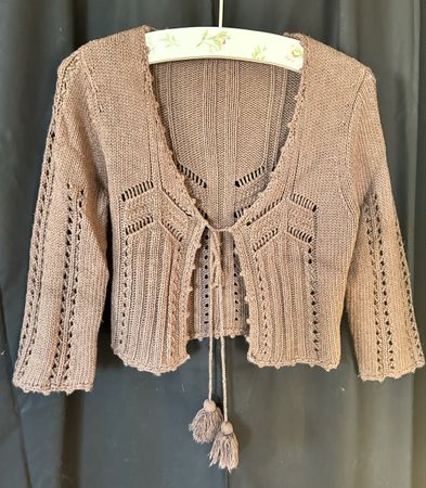 Elegant knitted Cardigan, size 38, cotton/acrylic blend