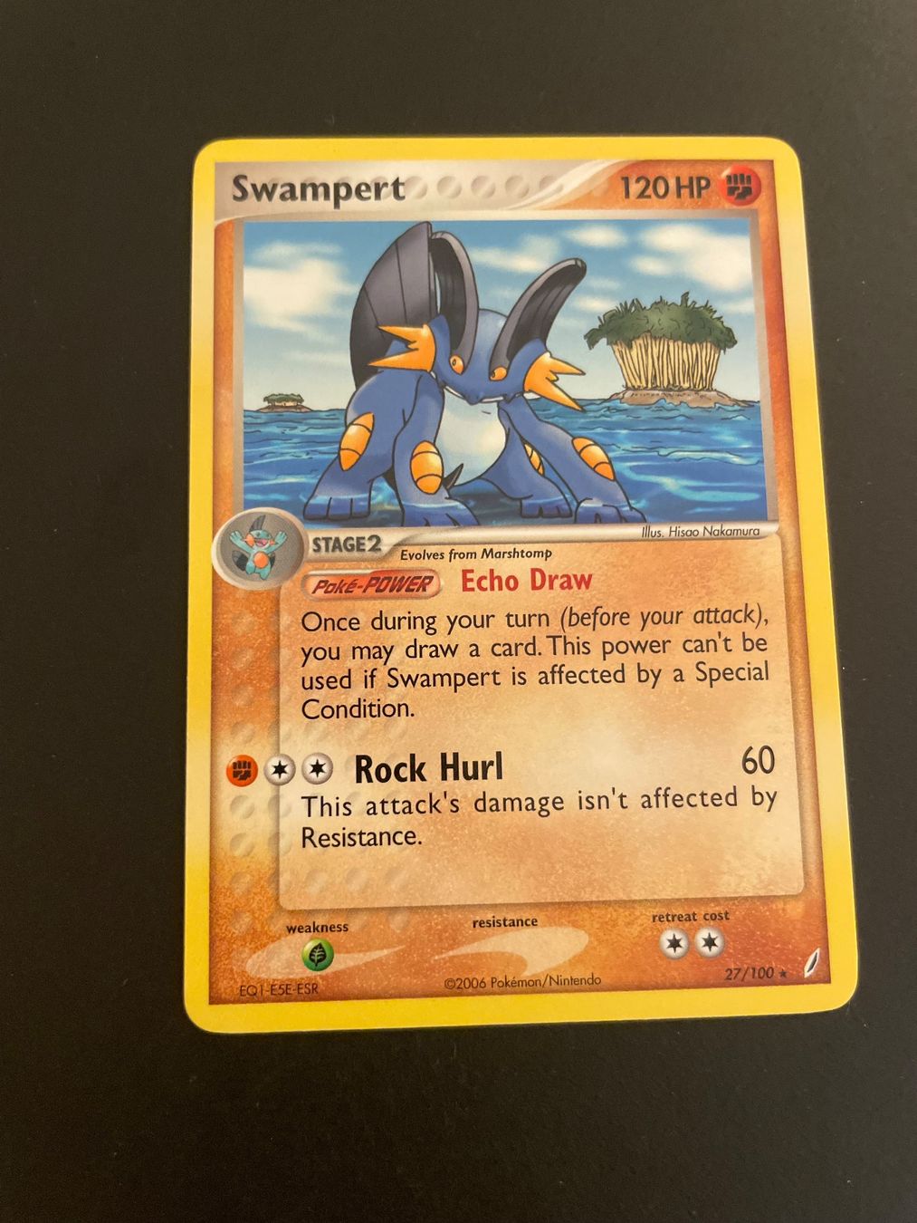 Pokémon Carte collezionabili: Swampert 27/100 EX Crystal Guardians – Usato da Zürich venduto da pokemon_cards