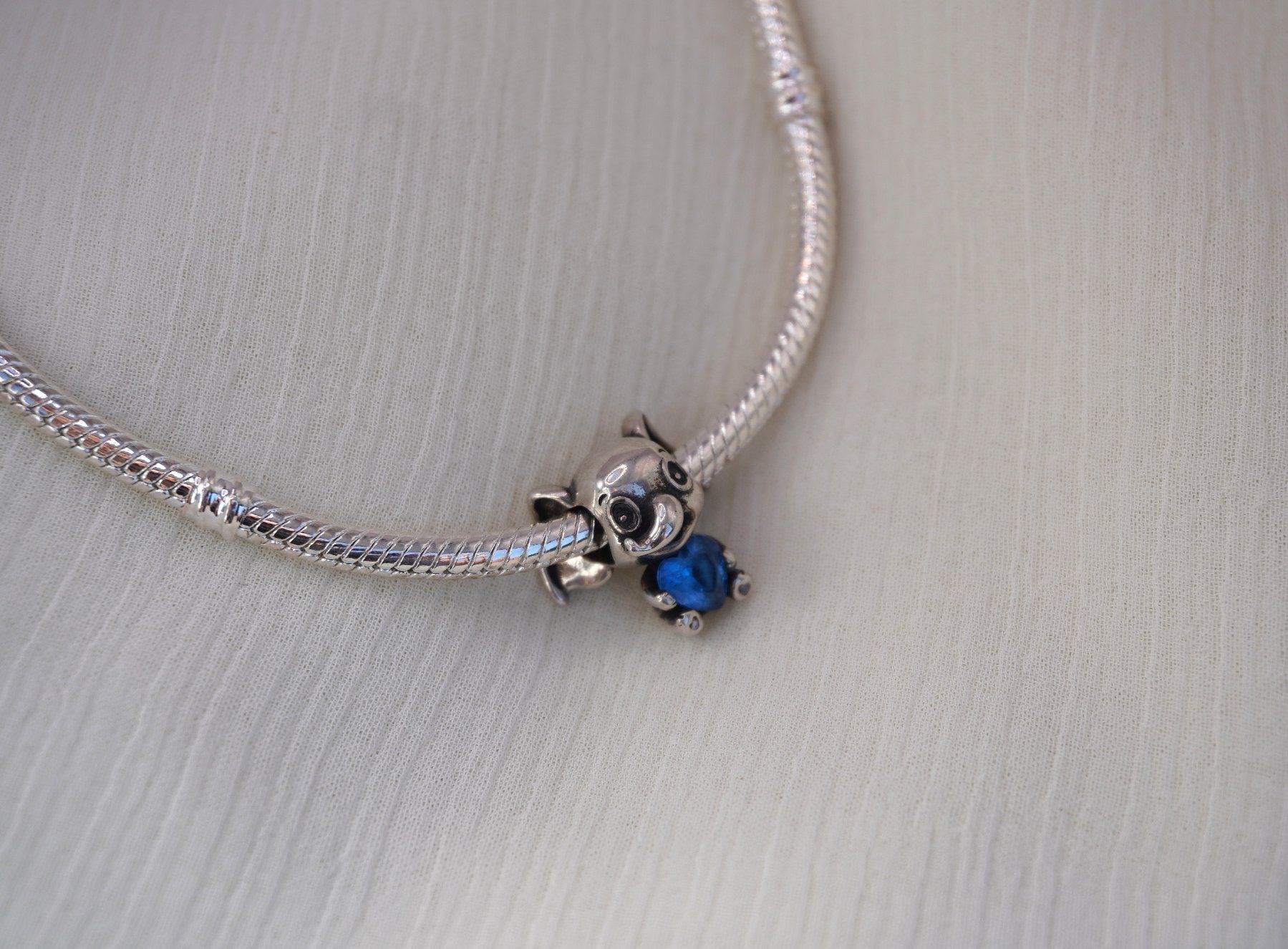 Ciondoli: Charm "Elefant mit blauem Stein" zu Pandora S925 – Nuovo (secondo la descrizione) da Niederbüren venduto da Fidi5 4