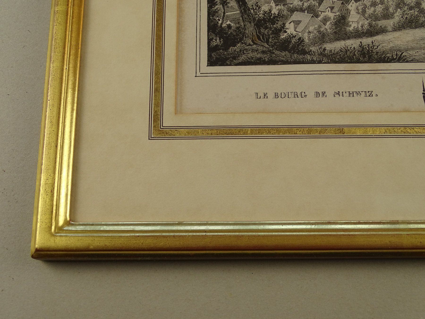 Incisioni: SCHWYZ, LITHOGRAPHIE UM 1840 – Usato da Grüningen venduto da Kartensammler 6