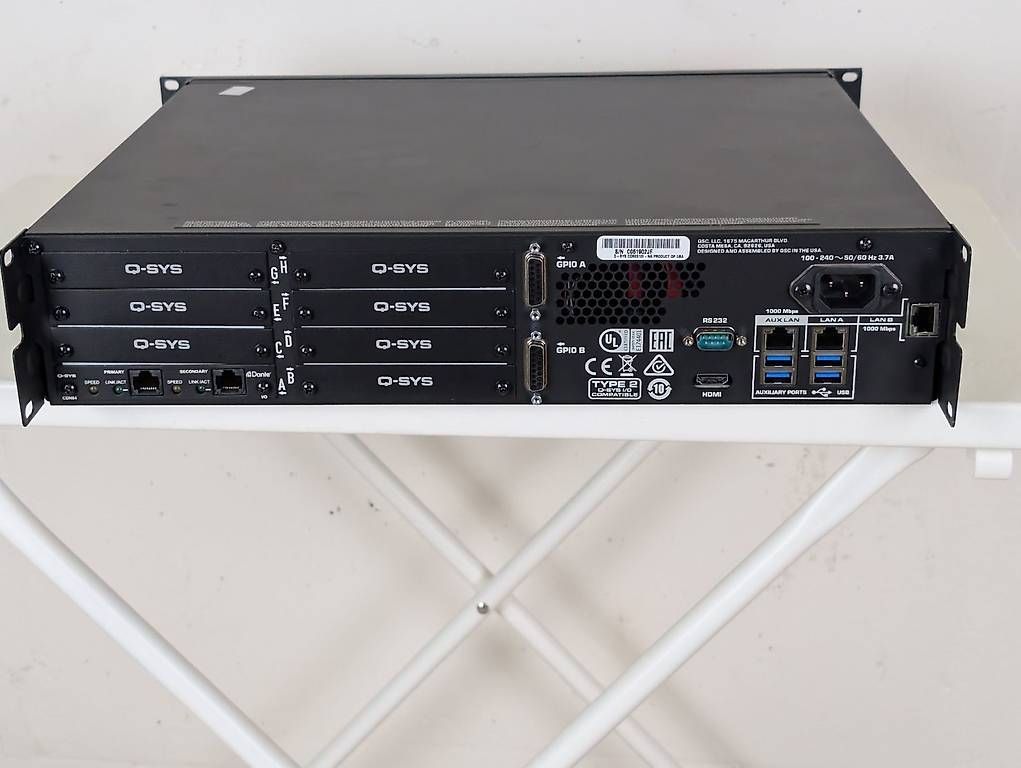 Server: Q-Sys Core 510i inkl Dante Karte UCI + Scripting – Usato da Winterthur venduto da Gemini235000 3