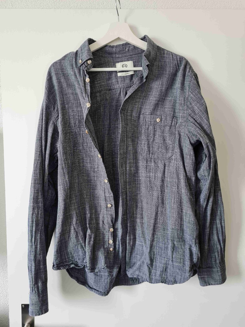 C&A Camicie: Hemd von C&A, Grösse M, blau-grau, Regular Fit! – Usato da Tagelswangen venduto da Heaven2501