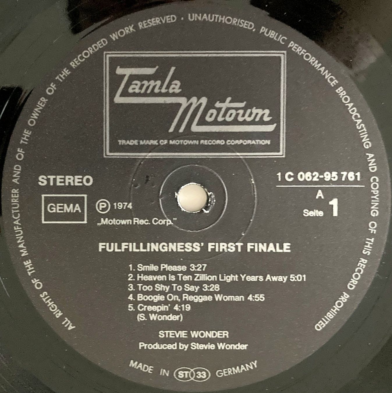 Dischi in vinile: STEVIE WONDER - FULFILLINGNESS' FIRST FINALE – Usato da Bottens venduto da hotter-than-hell 2