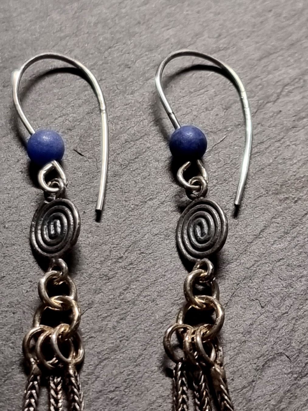 Orecchini pendenti & Orecchini a lobo: Boucles d'oreilles argent 925 lapis-lazuli – Nuovo (secondo la descrizione) da Veyrier venduto da Leilazizou 2