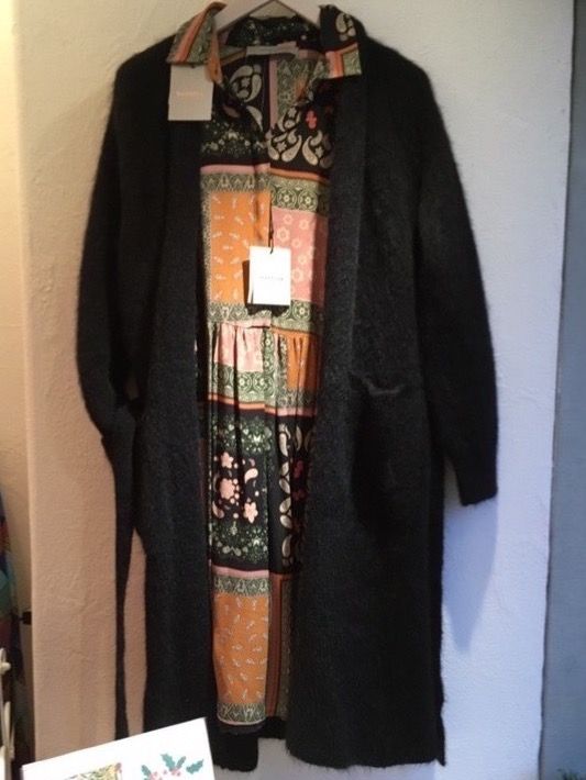 Marella Vestiti: Marella Kleid Patchwork Muster schwarz olive rosa Gr 36 – Nuovo e nell'imballaggio originale da Zürich venduto da rar_b2y9 4