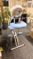 Massagestuhl klappbar blau inkl. Tasche guter Zustand