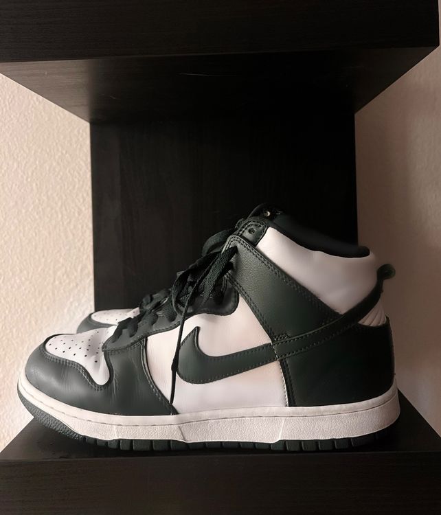 sb dunk high spartan green