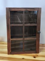 Kleine Vintage Holz-Vitrinenbox / Setzkasten (A98)