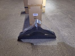 Lot de 200 cintres de couleur noire en plastique et métal