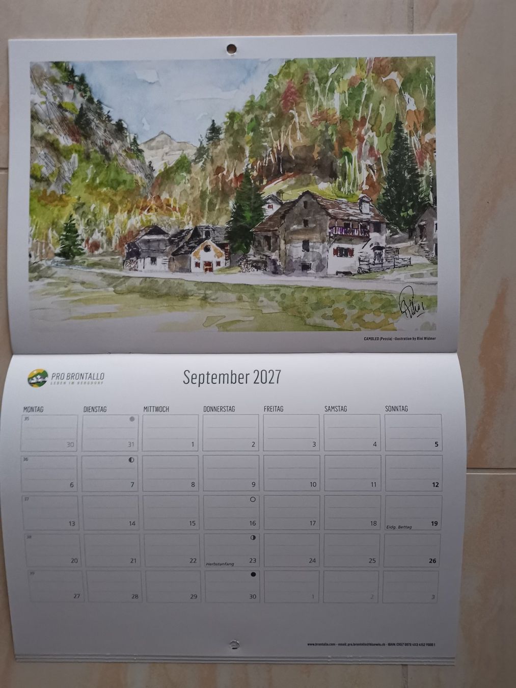 Kalender: Kalender 2027 – Neu (gemäss Beschreibung) aus Dornach von Hei50 3