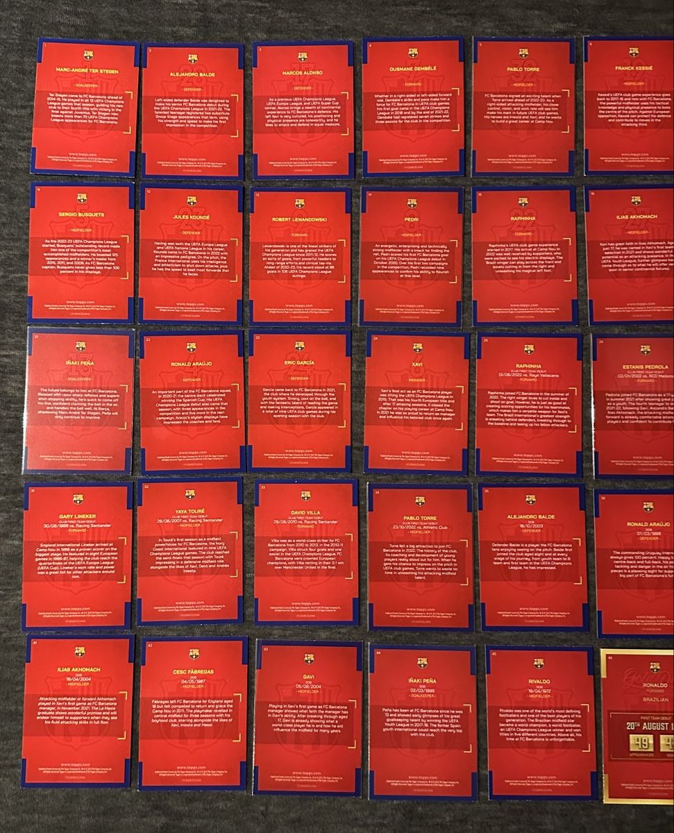 Topps Carte collezionabili: BARCELONA FC TEAM SET SAMMLUNG 2023 – Nuovo (secondo la descrizione) da Binz venduto da Cediboy 4