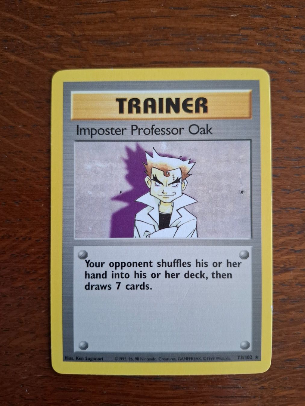 Pokémon Carte collezionabili: Pokemon Imposter Professor Oak Base Set 73/102 – Usato da Giornico venduto da ale_lc8k