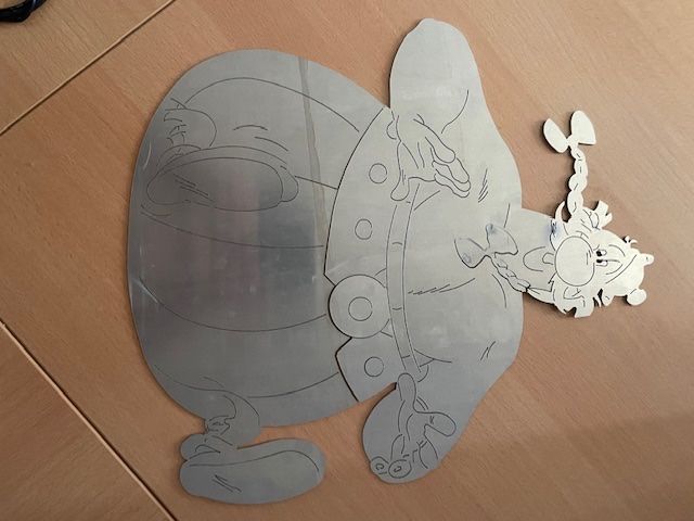 Tutte le decorazioni: Obelix auf ALU Blech – Usato da Uster venduto da Falbela01