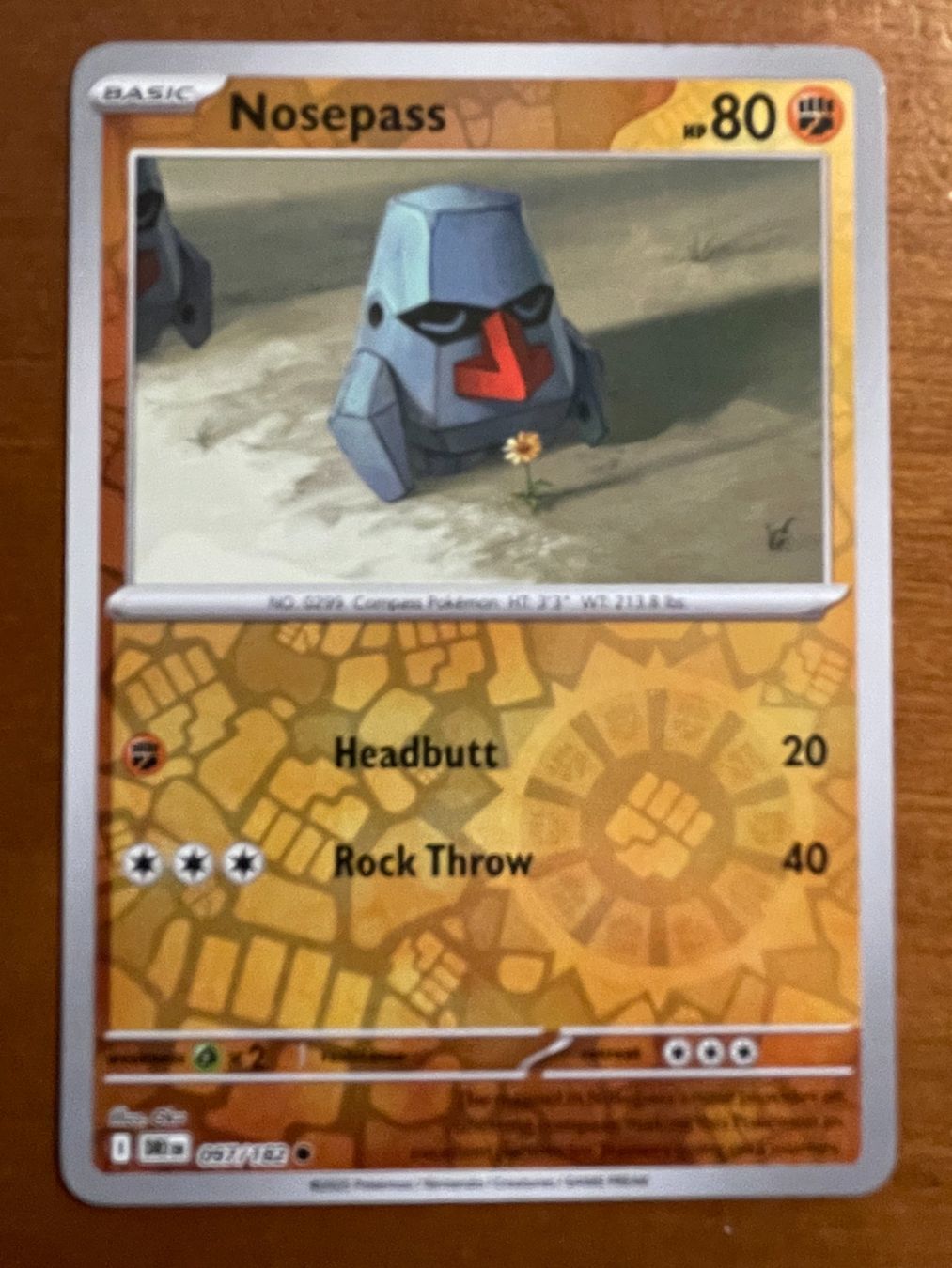 Pokémon Carte collezionabili: Pokemon Nosepass Reverse (Versand gratis) – Nuovo (secondo la descrizione) da Chur venduto da Angerson