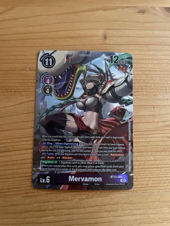 Mervamon BT11-086 Seltene Digimon Karte Top Zustand! (Neu (gemäss ...