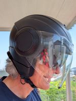 Neuwertiger agv-Motorrad-Helm, schwarz, Grösse M (57-58)