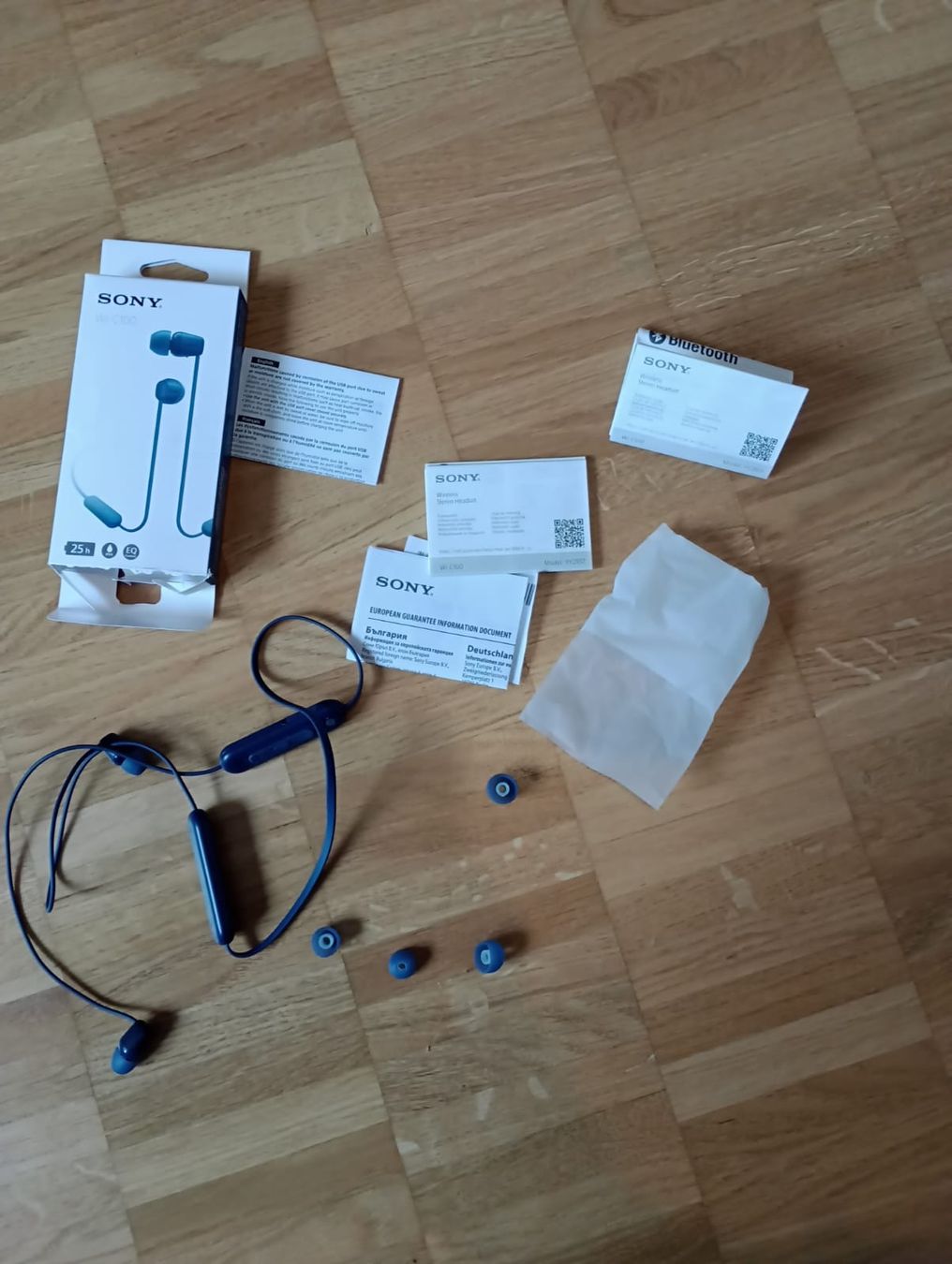 Sony Casques audio: Kopfhörer Sony W1 C100 bluetooth blau – D'occasion à Wädenswil par Mirm1.0