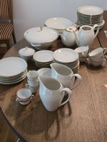Edles Bavaria Elfenbein Porzellan Set mit Goldrand