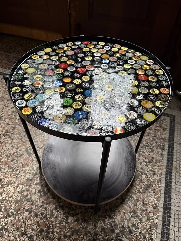 Nachttische: Beistelltisch aus Bierdeckeln – Gebraucht aus Horgen von joy_xrr5 2