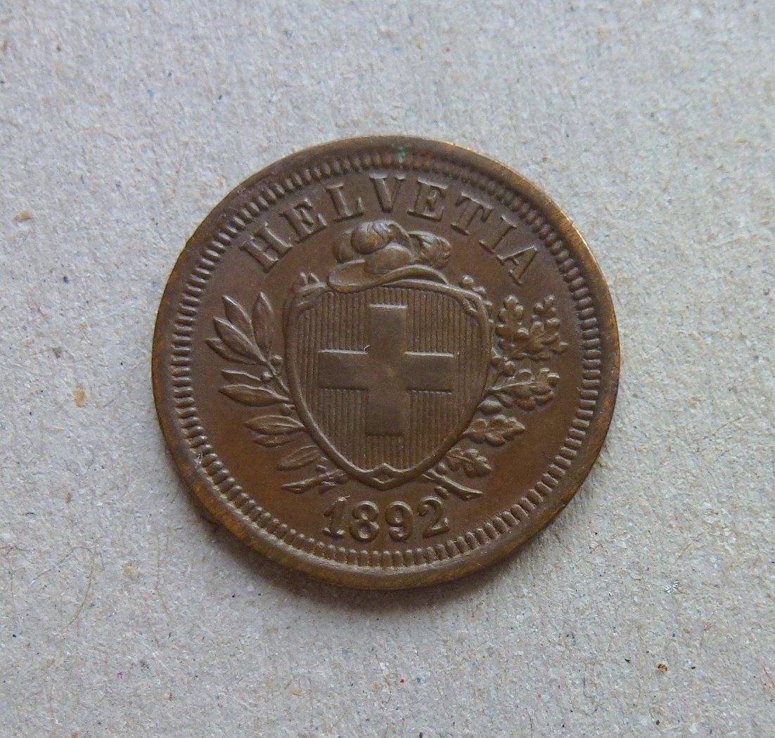 Tutti le monete: ++ 1 Rappen 1892, gute Erhaltung – Usato da Walkringen venduto da Casablanca777