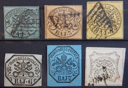 Kirchenstaat Altitalien ex. Kat. 2-9 (*)/gest. 1852 Kat. 700
