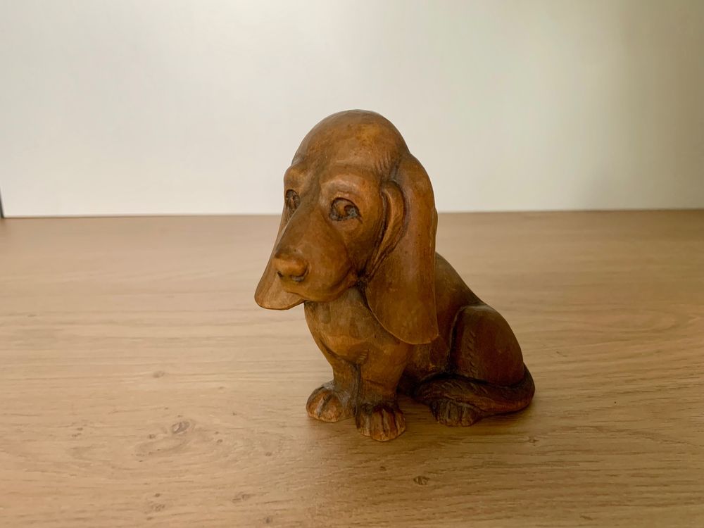 Alter Holz Hund Dackel Dachshund geschnitzt Tier Figur Alt | Kaufen auf ...