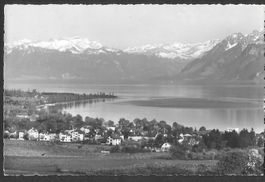 Morges le lac et les alpes