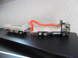Alter Herpa LKW Camion Transport Ego Kiefer Kranwagen 1:87