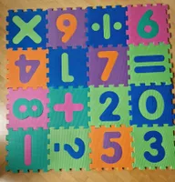 Playshoes Schaumstoffpuzzle 16 Teile Zahlen gut erhalten