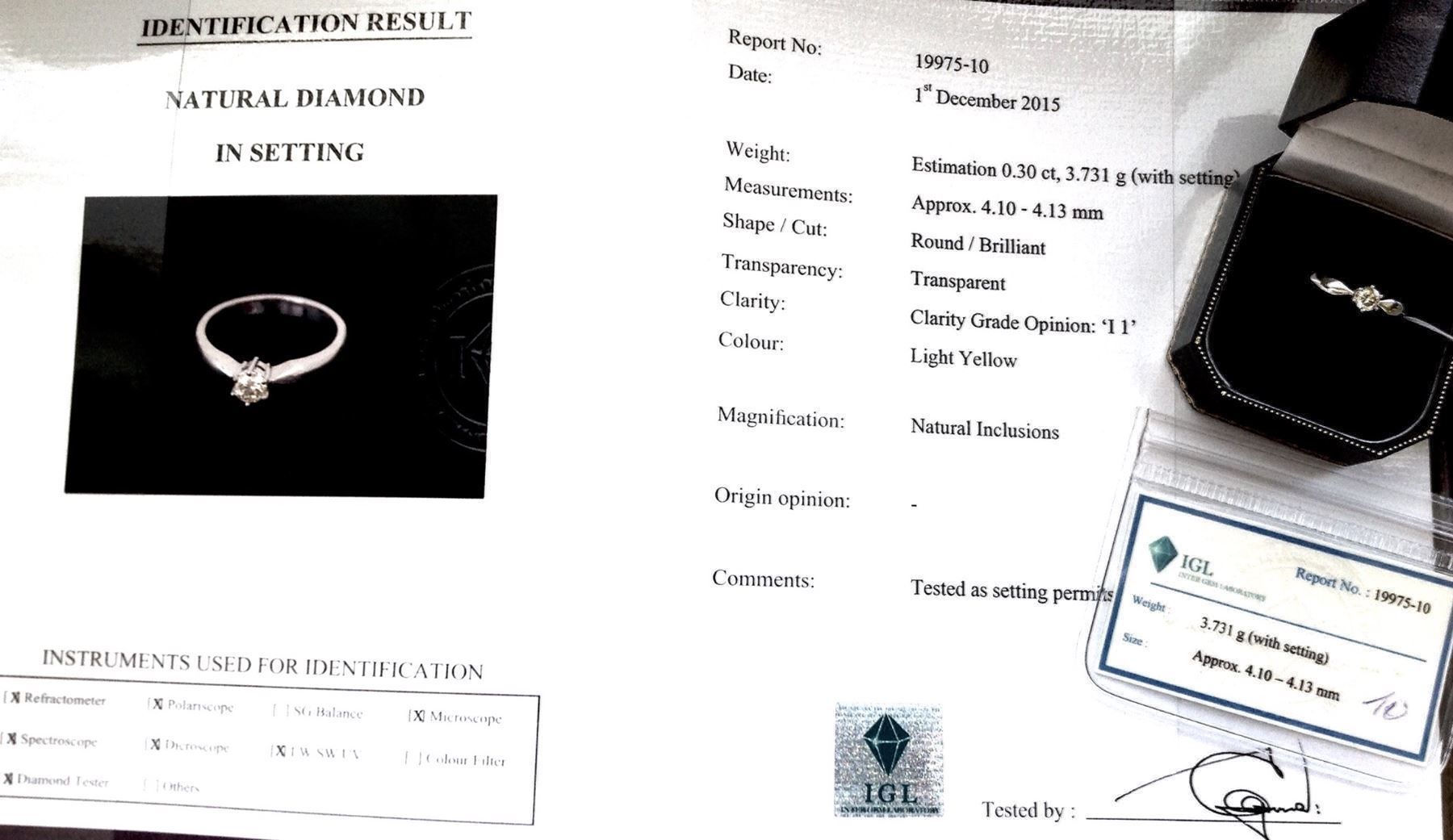 Ringe: NEUER DIAMANT-SOLITÄR RING 0.30ct WG750 – Neu und originalverpackt aus Roggwil /BE von elegance45 2