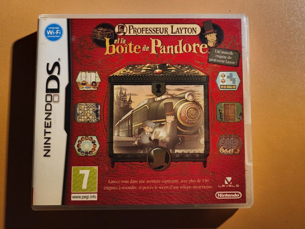 Jeu Nintendo DS - Professeur Layton Et La Boîte De Pandore - Version PAL - Très Bon état