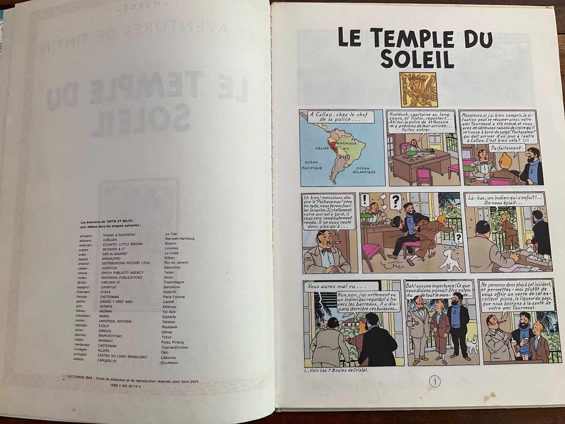 Fumetti: Aventure Tintin - Le Temple Du Soleil - Hergé BD – Usato da Avenches venduto da Lactobacille 3