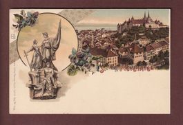 Souvenir de NEUCHÂTEL - Litho Künzli