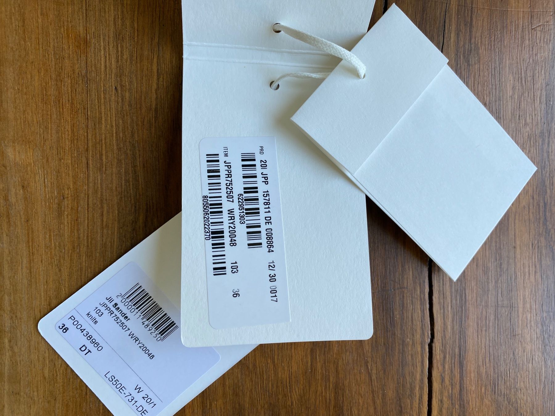 Jil Sander Tops: Stricktop, Jil Sander, Elfenbein, Grösse 36, NEU – Neu und originalverpackt aus Bern von L.I.A. 4