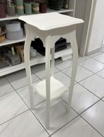 Blumenständer, Holz, weiss lackiert, 2 Ablageflächen - TOP!